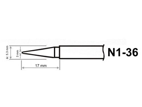 Grot do stacji ścięty 3mm ZD-931 typ N1-36