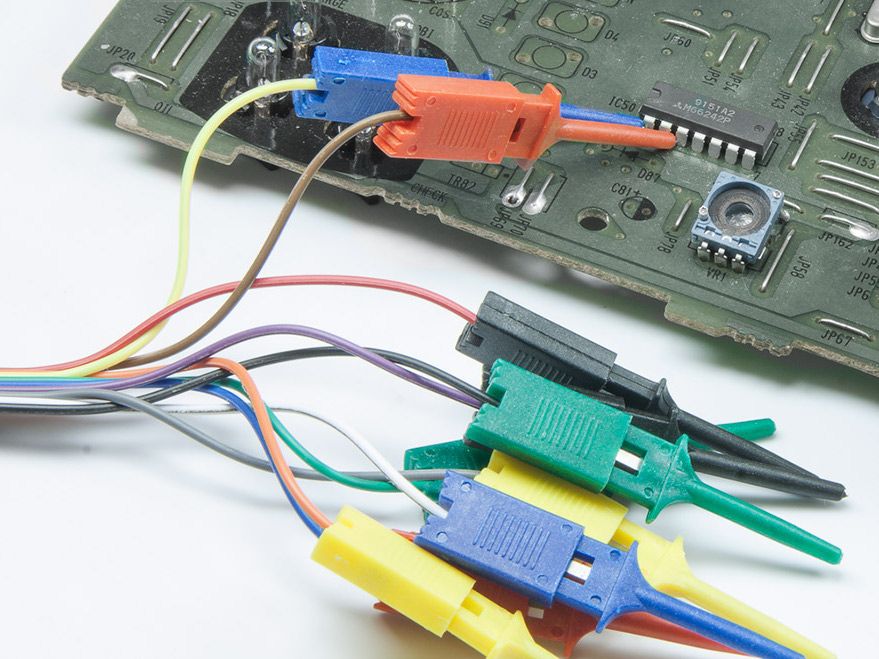 Kabel taśma żeńska 10PIN z haczykami