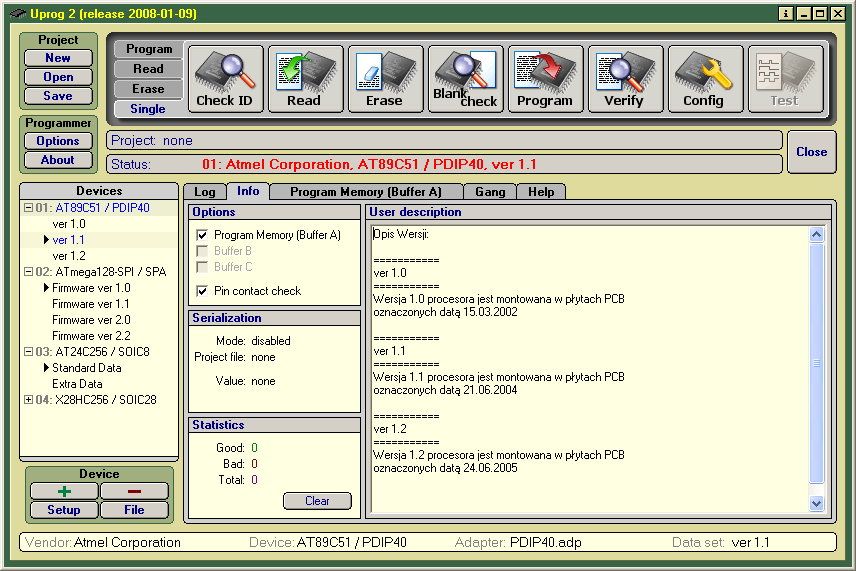 Programator uniwersalny UPROG LE USB