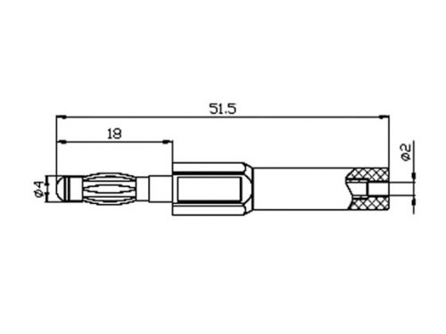 Wtyki bananowe 4mm czerwony 10A 60VDC