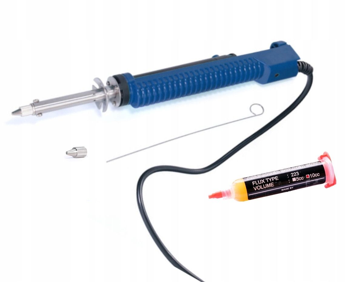 Stacja lutownicza 2w1 HOTAIR WEP 852D+ 740W wentylator + Odsysacz, flux