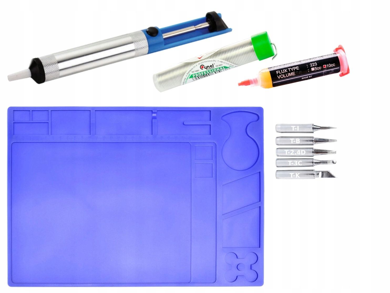 Stacja lutownicza WEP 936 60W ESD Safe + Zestaw (Mata, Groty, Topnik, Odsysacz)