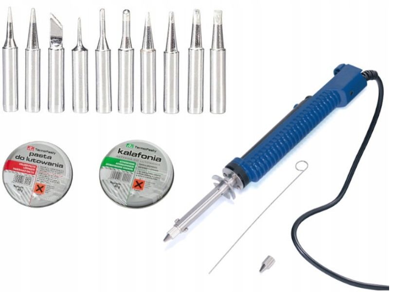 Stacja lutownicza WEP 936 60W ESD Safe + Zestaw (Odsysacz elektryczny, Groty, Kalafonia, Pasta)