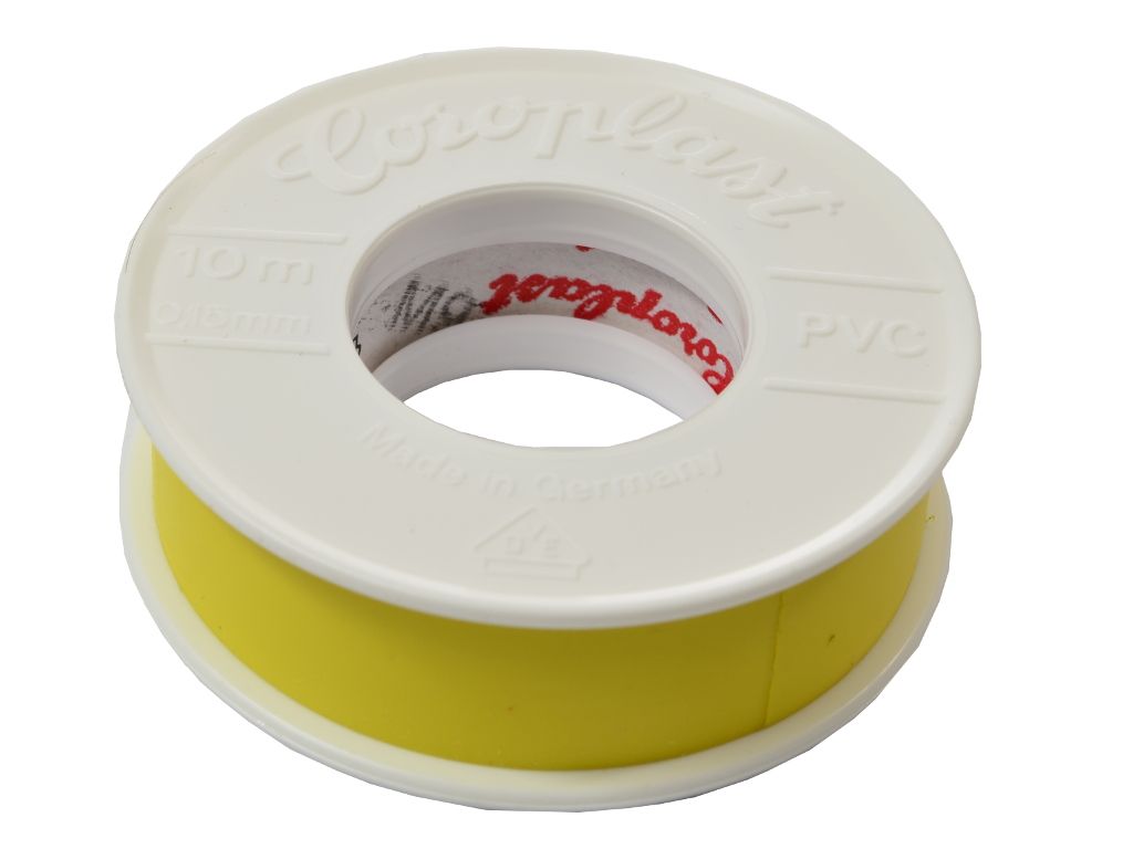 Taśma izolacyjna PVC 10m, żółta