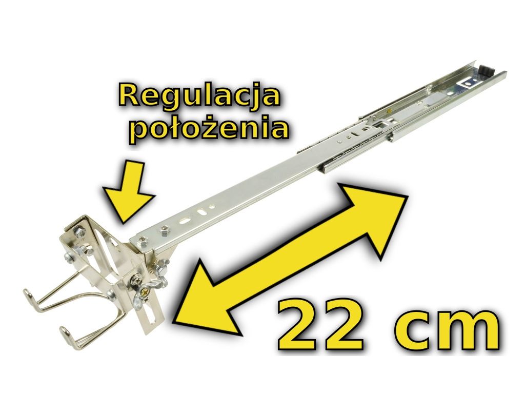 Uchwyt do kolby gorącego powietrza z regulacją położenia do 22cm