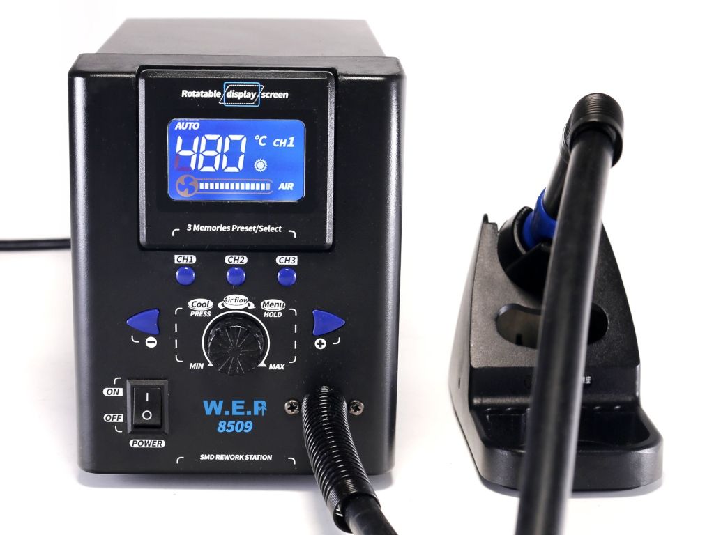 Stacja lutownicza Hotair WEP 8509 do GSM precyzyjna