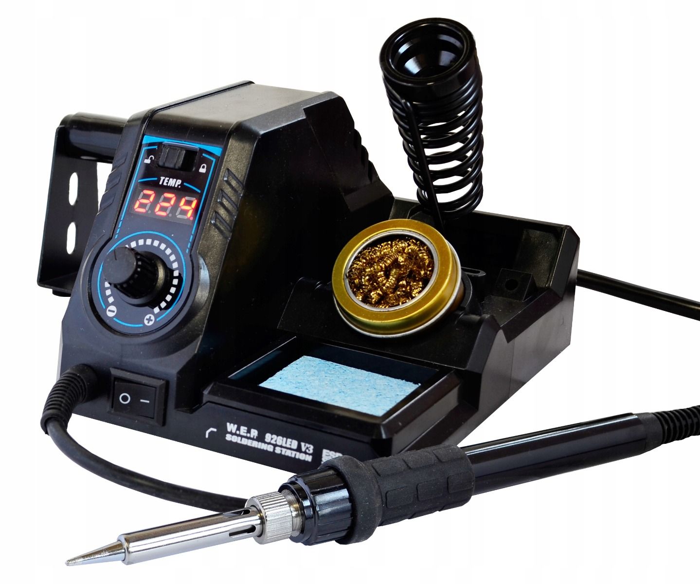 Stacja lutownicza kolbowa grotowa WEP 926LED V3 black