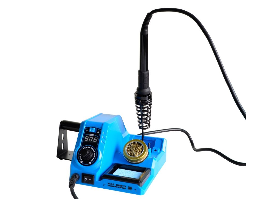 Stacja lutownicza kolbowa WEP 926LED V3 Blue + Kalafonia + czy¶cik miedziany