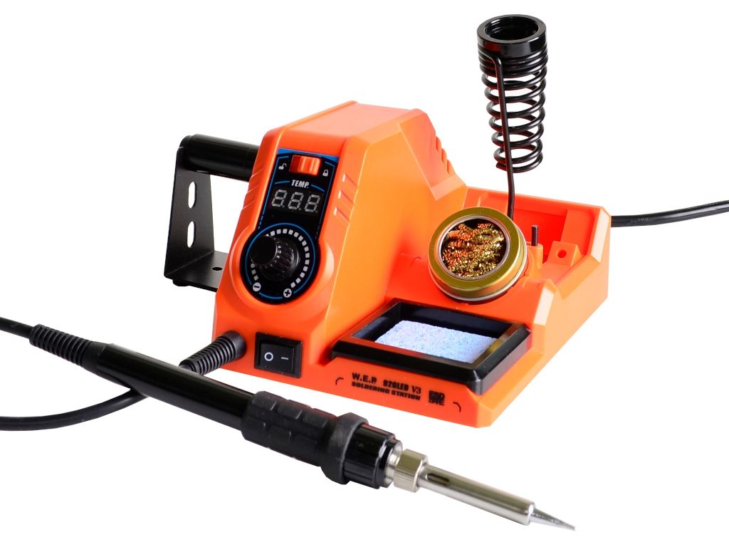 Stacja lutownicza kolbowa WEP 926LED V3 Orange + Kalafonia + czy¶cik miedziany
