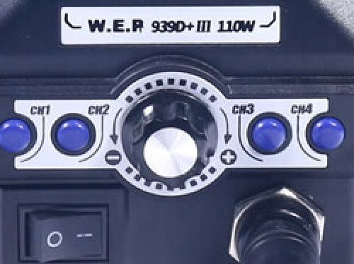 Stacja lutownicza kolbowa grotowa WEP 939D+III 110W