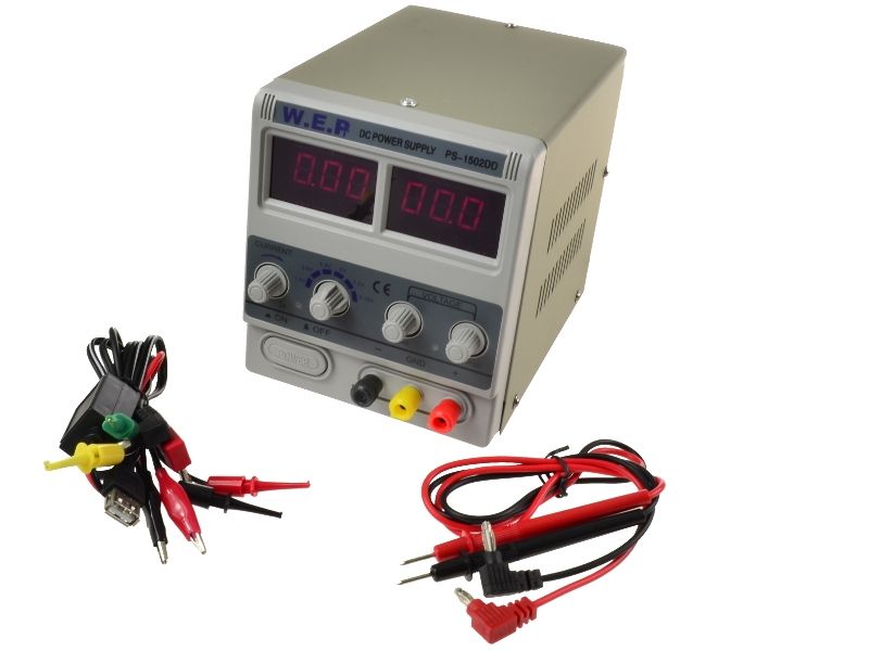 Zasilacz laboratoryjny WEP PS-1502DD  15V 2A