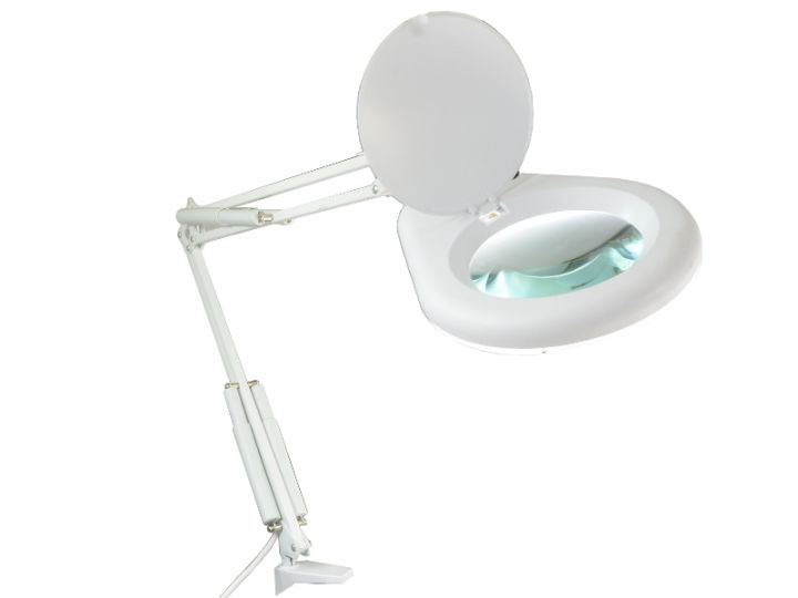 Lampa lupa z podświetleniem LED okrągła ZD-129A LED x5