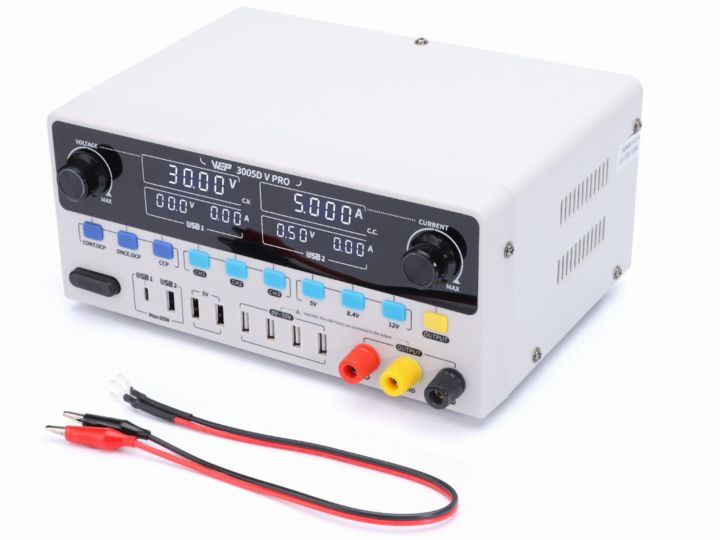 Zasilacz Laboratoryjny WEP 3005D-V PRO 30V 5A 8xUSB 3xPamięć,Zasilacz Laboratoryjny WEP 3005D-V PRO 30V 5A 8xUSB 3xPamięć,,,