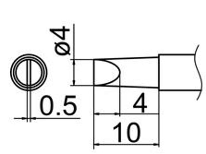 Grot śrubokręt płaski 4mm JV-TP40N do stacji iSolder-40 PT AOYUE T12