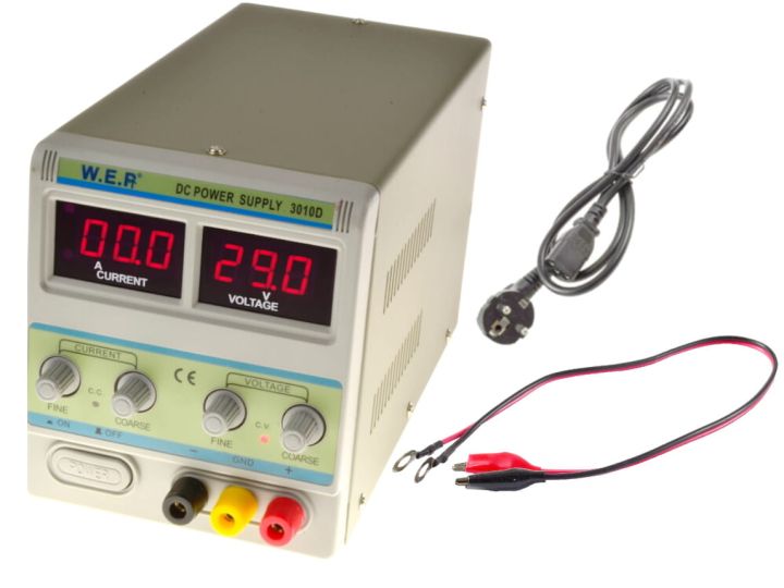 Zasilacz laboratoryjny WEP 3010D 30V 10A
