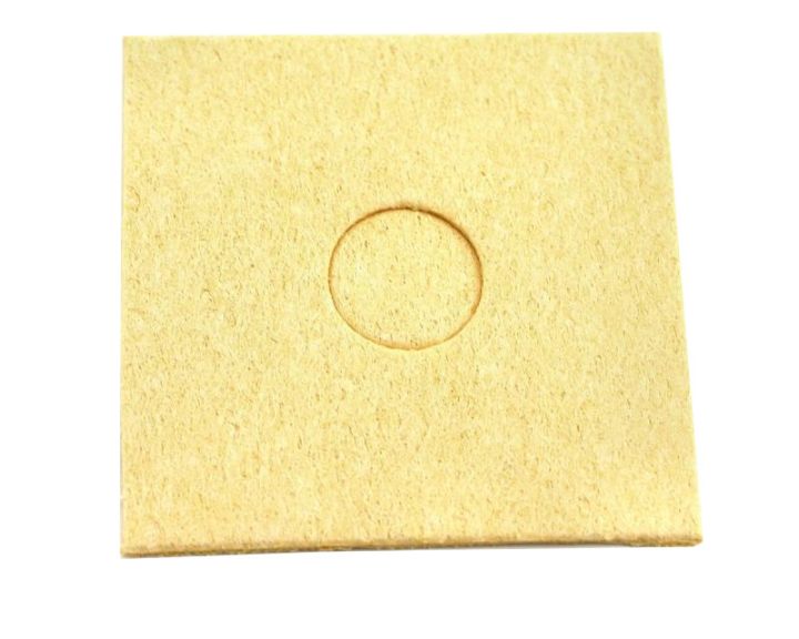 Gąbka do czyszczenia grota lutownicy 55x55mm żółta