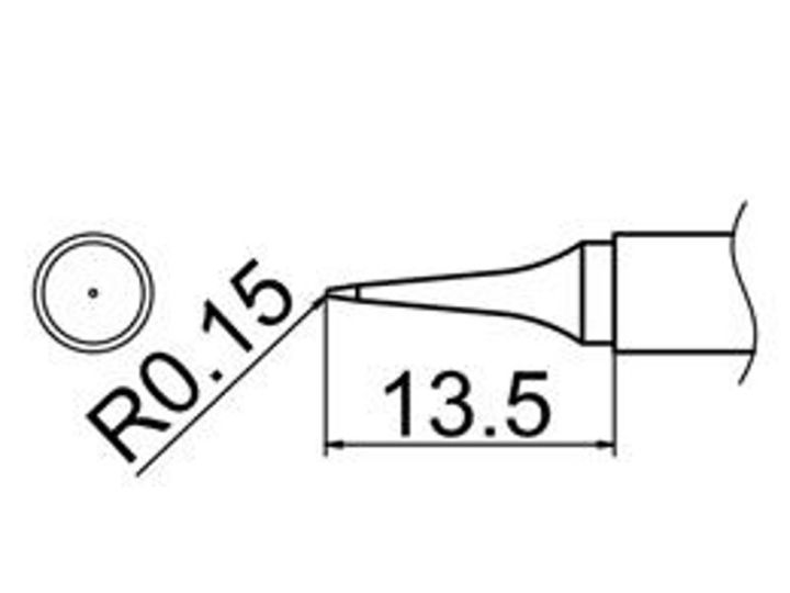 Grot uniwersalny stożek 0.15mm JV-TP26N do stacji iSolder-40 PT AOYUE T12