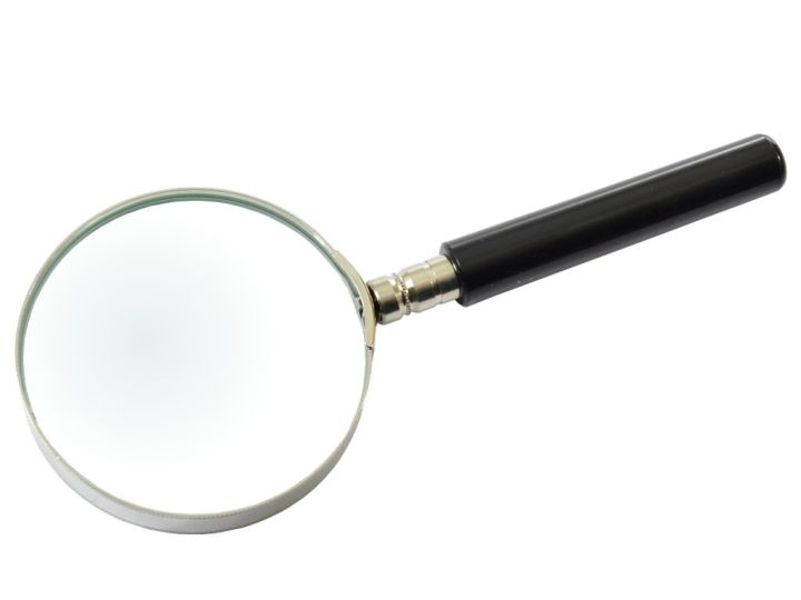 Lupa ręczna szkło powiększające 3x soczewka szklana 65mm