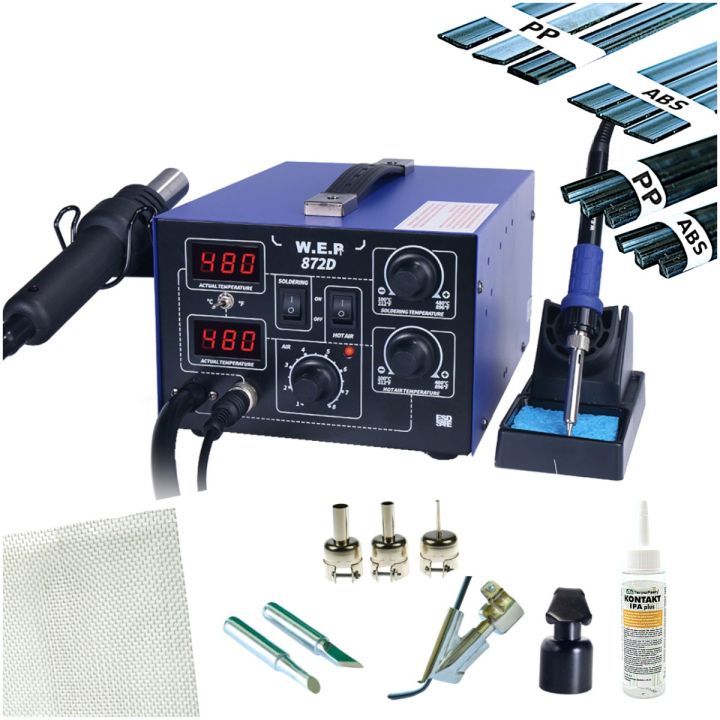 Stacja lutownicza Hotair WEP 872D 2w1 SET505