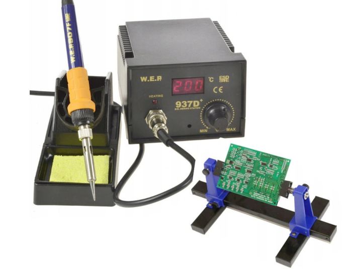 Stacja lutownicza WEP 937D+  +Uchwyt montaż PCB
