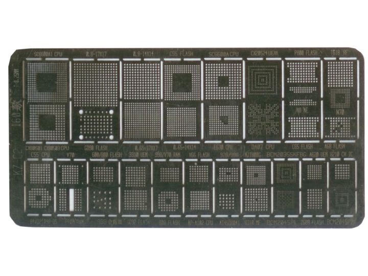 Zestaw sita BGA KZ-C2 160 T= 0,25 mm
