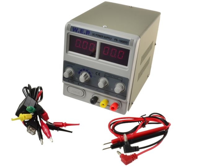 Zasilacz laboratoryjny WEP PS-1502DD+  15V 2A RF
